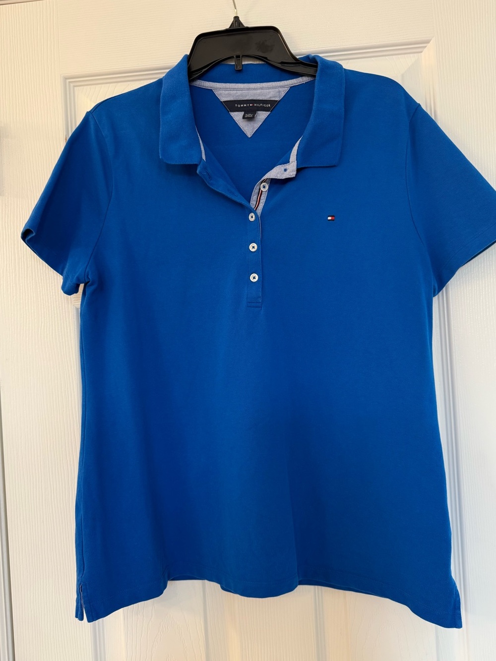 Tommy Hilfiger Women's Royal Blue Short Sleeve Polo